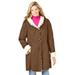 Plus Size Women's Faux-Shearling Toggle Coat by Woman Within in Nutmeg (Size 5X)