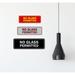Signs ByLITA Permitted Sign Plastic in Gray/Black | 2.5 H x 7 W x 1 D in | Wayfair SBL-STNNGP-BLKSM