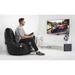 Trule Swing Gaming Controller Standard Classic Bean Bag Polyester in Black/Brown | 35 H x 37 W x 26 D in | Wayfair B7EABBDF2ADA44F9A29C8EE0ACC76601