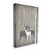 Stupell Industries land Deer Family Trio Rustic Birch Trees XXL Stretched Canvas Wall Art By Ashley Calhoun Canvas in Brown/Green | Wayfair