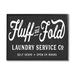 Stupell Industries Vintage Fluff & Fold Laundry Advertisement Black White XXL Black Framed Giclee Texturized Art By Lettered & Lined | Wayfair