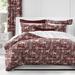 The Tailor's Bed Fox Grove Maroon Cotton Blend 2 Piece Duvet Cover Set Cotton in Red/White | California King Duvet Cover + 2 King Shams | Wayfair