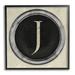 Stupell Industries Letter J Initial Vintage Shape Typewriter Key Wall Plaque Art By Daphne Polselli Wood in Brown | 17 H x 17 W x 1.5 D in | Wayfair