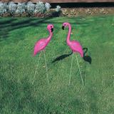 Bayou Breeze 2 Piece Flamingo Garden Stake Set Plastic in Pink | 25.7 H x 11.2 W x 4.3 D in | Wayfair A0DCB7C3FFFA4D4DB4BCE3D1F648AE26