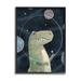 Stupell Industries Outer Space Dinosaur Helmet Galactic Planets Gray Farmhouse Oversized Rustic Framed Giclee Texturized Art By Ziwei Li | Wayfair