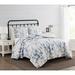 Red Barrel Studio® Kasumi White/Microfiber Comforter Set Polyester/Polyfill/Microfiber in Blue | King Comforter + 2 King Shams | Wayfair