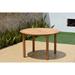 Amazonia Elite Outdoor Patio Wood Dining Round Table