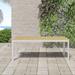 Amazonia Portew Outdoor Patio Dining Table - Wood and Aluminum