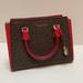 Michael Kors Bags | Nwt Authentic Michael Kors Satchel Med Satchel | Color: Brown/Red | Size: Os