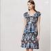 Anthropologie Dresses | Anthro Meadow Rue Batik Gardenia Floral Dress | Color: Silver | Size: M