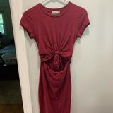 Urban Outfitters Dresses | Cropped T-Shirt Cutout Dress | Color: Brown/Purple | Size: Xs