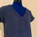 Anthropologie Tops | Anthro Cloth & Stone Textured V-Neck Tee S | Color: Blue | Size: S