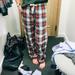 J. Crew Intimates & Sleepwear | J. Crew Plaid Pajama Pants Sz Xl | Color: Red/White | Size: Xl