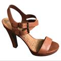 Ralph Lauren Shoes | Hp Ralph Lauren Heels Size 8 | Color: Cream/Tan | Size: 8