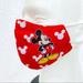 Disney Accessories | Mickey Mouse Adult Face Mask | Color: Red/White | Size: Os