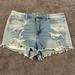 American Eagle Outfitters Shorts | Denim Distressed Shorts - The Perfect Fit! | Color: Gray | Size: 14