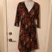 Lularoe Dresses | Gorgeous Fall Color Pattern Wrap Dress | Color: Black | Size: S