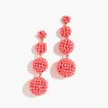 J. Crew Jewelry | Jcrew Beaded Ball Drop Earrings | Color: Silver | Size: Os