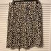 J. Crew Skirts | J. Crew Animal Print Pleated Skirt | Color: Black | Size: 6