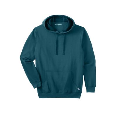 Men's Big & Tall Wicking Fleece Hoodie by KS Sport in Midnight Teal (Size 9XL)