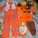 Disney Costumes | 2 Star Wars X Wing Fighter Pilot Disney Store Costume Poe & Ezra 4 | Color: Orange/Silver | Size: 4