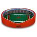 Orange/Black Oklahoma State Cowboys 8'' x 25'' 38'' Large Stadium Oval Dog Bed