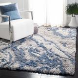 Blue/Gray 48 x 2.56 in Indoor Area Rug - Rosecliff Heights Tristan Abstract Gray/Blue Area Rug Polypropylene | 48 W x 2.56 D in | Wayfair