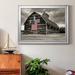 Gracie Oaks Modern Barn III - Picture Frame Photograph on Canvas Canvas, Solid Wood in Black/Blue/Green | 22.5 H x 30.5 W x 1.5 D in | Wayfair