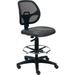Interion Height Adjustable Lab Stool Plastic in Black | 49.63 H x 25.19 W x 25.19 D in | Wayfair 695645V