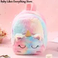 Sac à Dos en Peluche de Dessin Animé pour Enfant Cartable d'École Mignon pour Livre Voyage pour