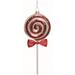 Transpac Glass Red Christmas Peppermint Pop Ornament