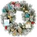 Fraser Hill Farm 24-in. Christmas Snowy Wreath Door Hanging