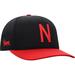 Men's Top of the World Black/Scarlet Nebraska Huskers Two-Tone Reflex Hybrid Tech Flex Hat