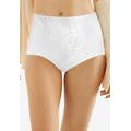 Plus Size Women's Light Control Lace Panel Brief 2-Pack by Bali in White (Size XL)