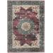 Washable Bryant Ivory/Burgundy 2x3 - Linon Home Décor RUGWR1023