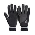 Winter warm gloves waterproof breathable touch screen texting. For all outdoor pursuits Running Cycling Hiking cold weather. Ideal gifts for men and woman. (Large, Black & Grey)