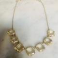 J. Crew Jewelry | J. Crew Necklace Gold W/ Champagne Faceted Stones | Color: Gold/Tan | Size: Os