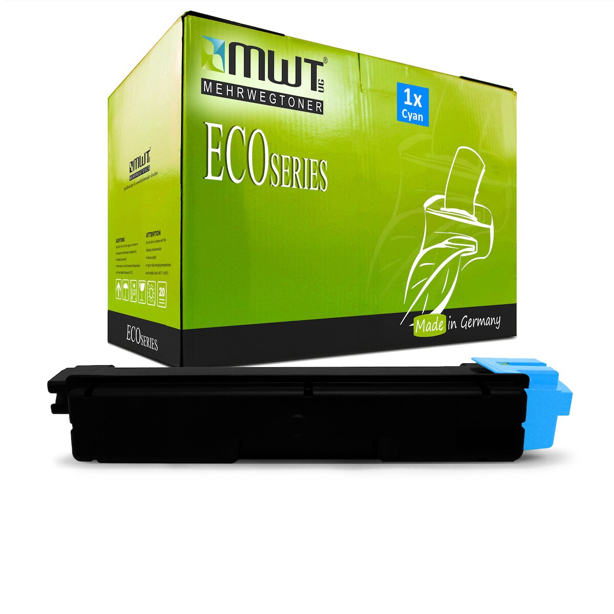 1 Mehrwegtoner kompatible Lasertoner ersetzt Kyocera 02NSCNL0 TK5150C Cyan Image