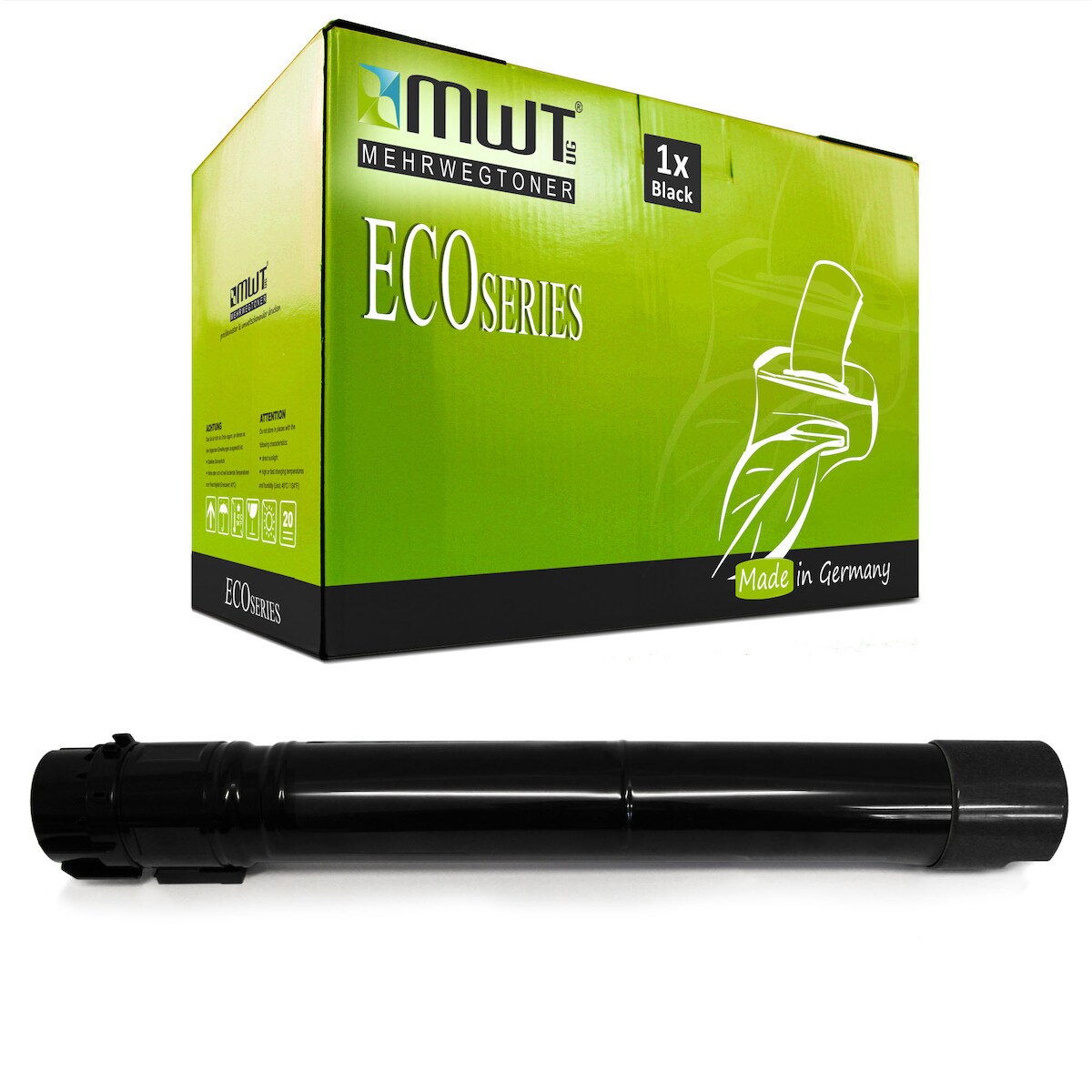1 Mehrwegtoner kompatible Lasertoner ersetzt Lexmark X950X2KG Schwarz Image