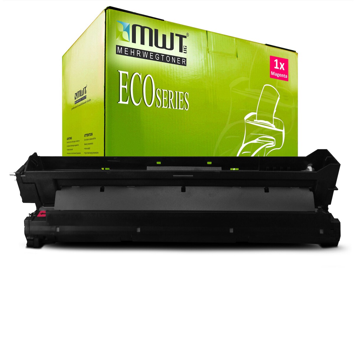 1 Mehrwegtoner kompatible Bildtrommel ersetzt OKI 42918106 Magenta Image