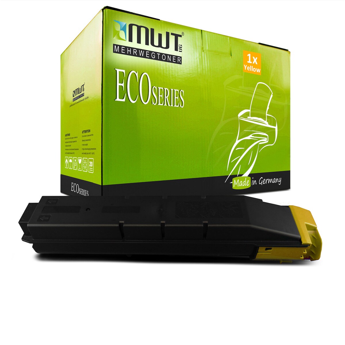 1 Mehrwegtoner kompatible Lasertoner ersetzt Kyocera TK-5195 1T02R4ANL0 Yellow Image