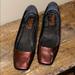 Michael Kors Shoes | Michael Kors Maroon Square Toe Small Heel Shoes 7 | Color: Black | Size: 7