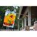 Toland Home Garden Pumpkin Sunflower Welcome 2-Sided Polyester House Flag Metal in Orange | 40 H x 28 W in | Wayfair 1012565