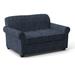 Edgecombe Furniture Finn 59" Rolled Arm Sofa Bed Loveseat w/ Reversible Cushions Other Performance Fabrics in Blue | 34 H x 59 W x 37 D in | Wayfair
