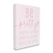 Stupell Industries Be Pretty Strong Brave Kind Phrase Motivational Oversized Stretched Canvas Wall Art By Daphne Polselli Canvas in Pink | Wayfair