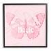 Stupell Industries Girls Are Made Of Magic Pink Patterned Butterfly XXL Stretched Canvas Wall Art By Daphne Polselli in Brown | Wayfair