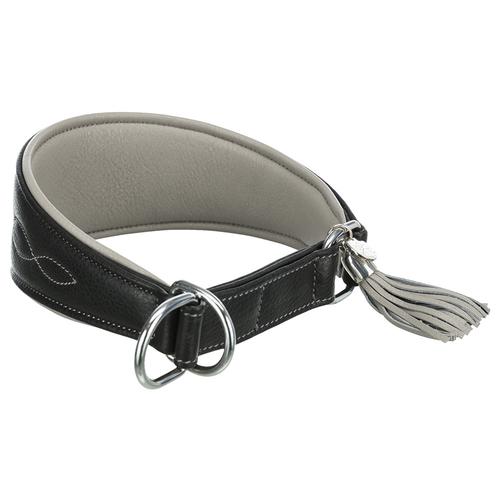 Trixie Active Comfort Halsband für Windhunde, schwarz/grau XS Hund