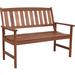 Sunnydaze Meranti Wood - 2-Seat Bench