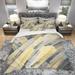 Designart 'Geometric Beige Glacier' Geometric Bedding Set - Duvet Cover & Shams