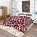 Designart 'Card Suit Pattern' Modern & Contemporary Bedding Set - Duvet Cover & Shams